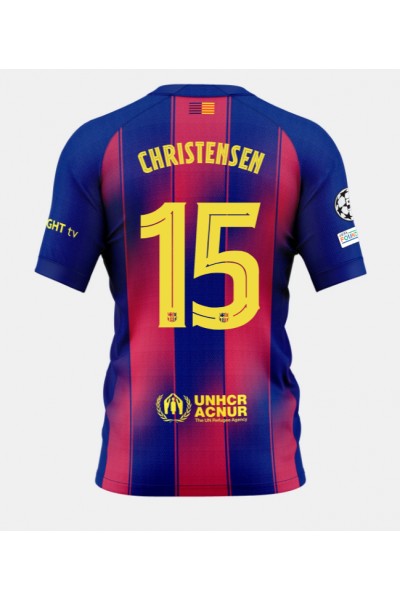 Barcelona Andreas Christensen #15 Jalkapallovaatteet Kotipaita 2025-26 Lyhythihainen Barcelona Andreas Christensen #15 Jalkapallovaatteet Kotipaita 2025-26 Lyhythihainen